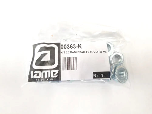 00363 Kit 20 Flange Nuts M8