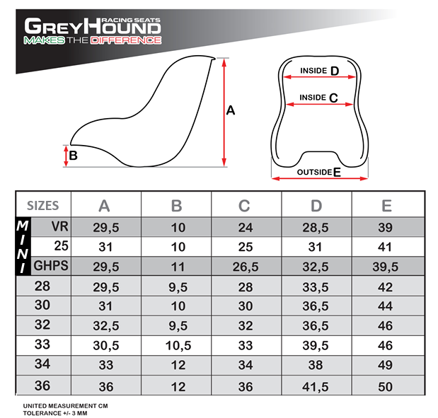 Greyhound Silver R Seat
