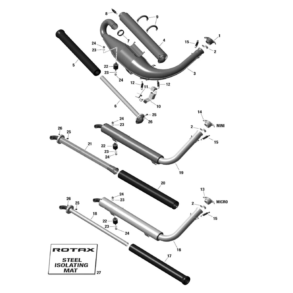 RUBBER BUFFER - Rotax