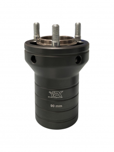R MODEL FRONT HUB Ø25XL90MM ANODIZED - Praga IPK