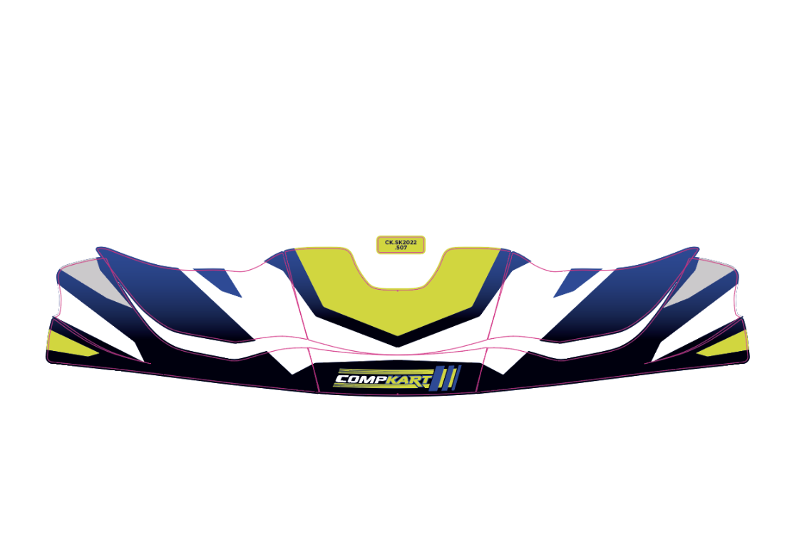 STICKERS FRONT POD 507 COMPKART 2023