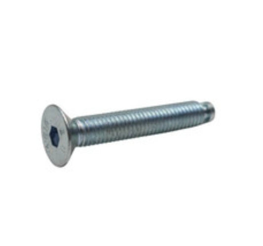 M8 FHCS bolt, circlip grove end