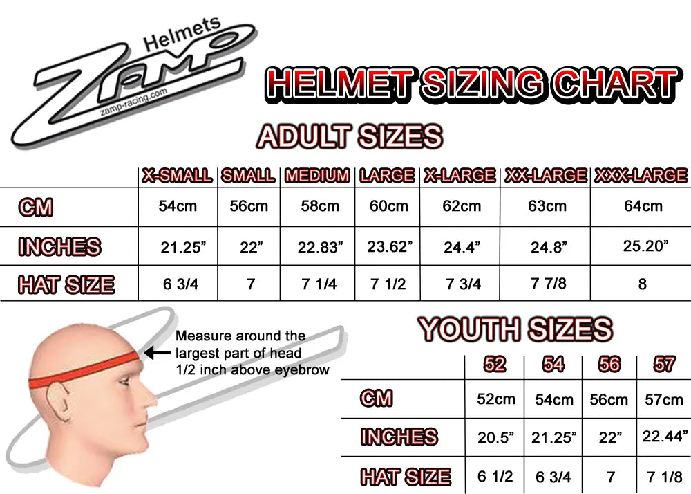 ZAMP Youth Racing Helmets RZ-42Y