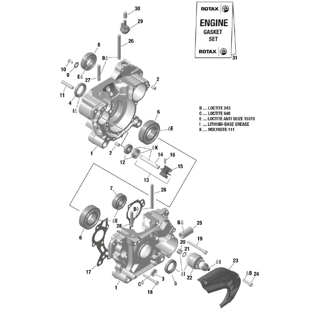 GASKET -Rotax crankcase side cover