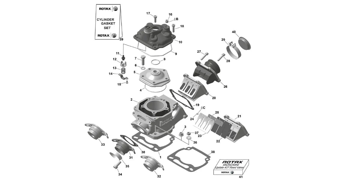 Rotax Max Exhaust Header Insert Ring for EVO  - Rotax